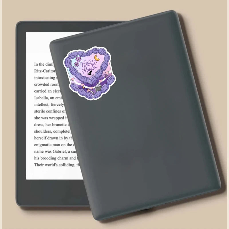 Fantasy Reader Cake Die Cut Sticker