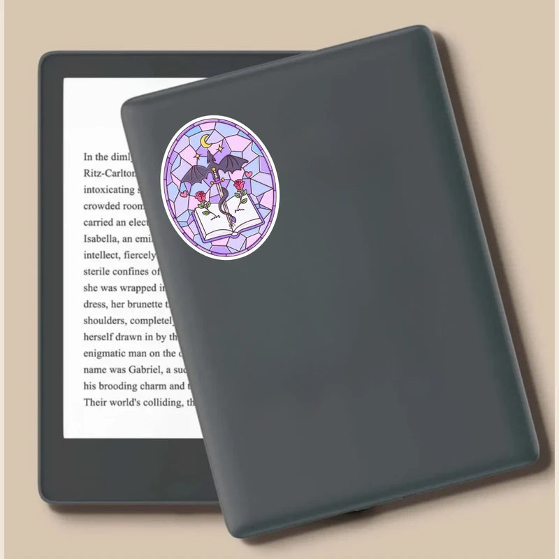 Romantasy Stained Glass Die Cut Sticker