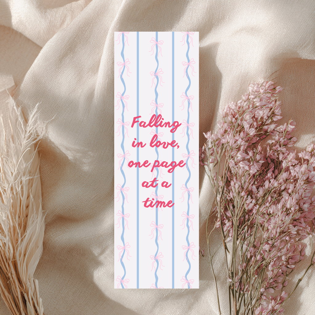 Falling in Love One Page at a Time Bookmark