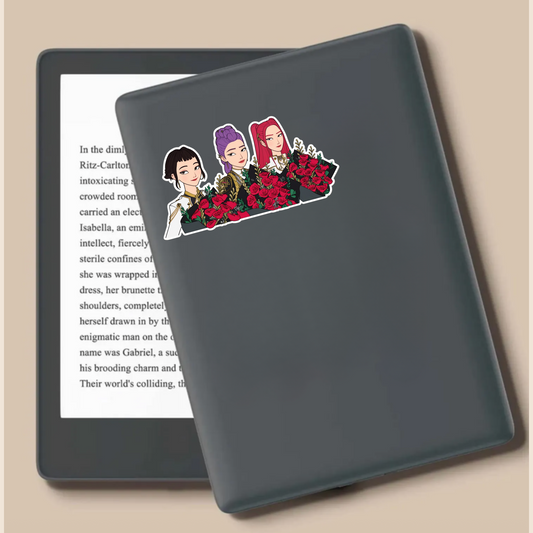 Huntrix with Flowers Die Cut Sticker