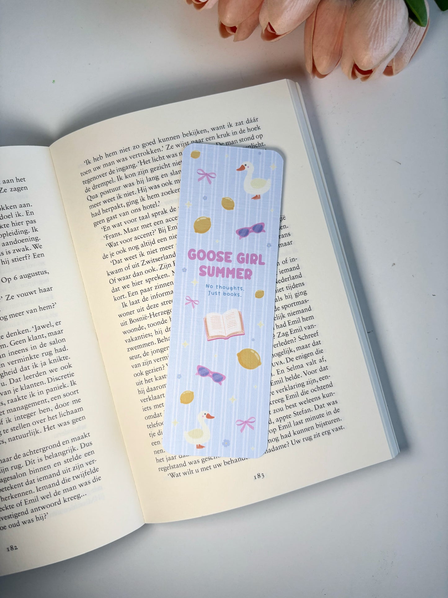 Goose Girl Summer Boekenlegger | Summer Reading Bookmark
