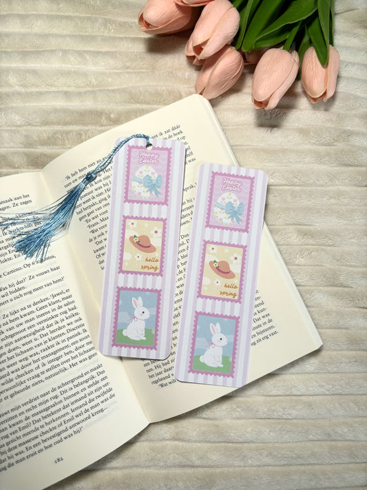 Hello Spring Easter Bunny Bookmark