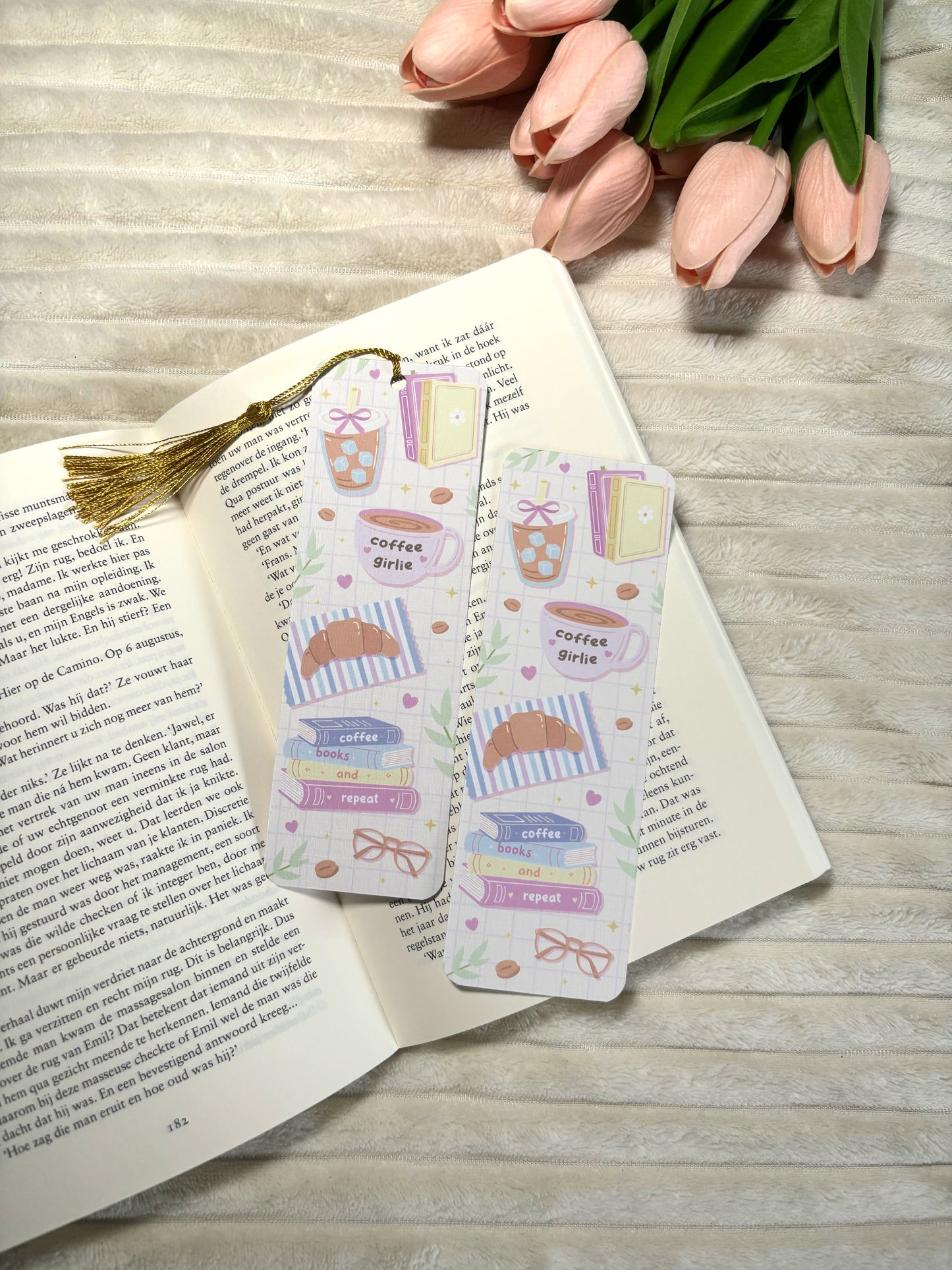 Ice Coffee Girlie Bookish Bookmark