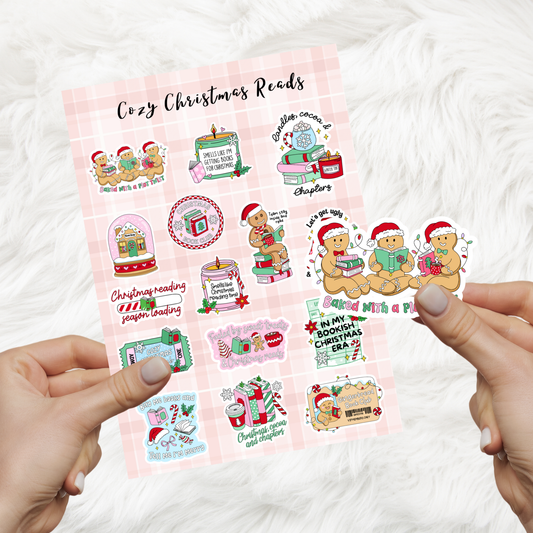 Christmas Reads Sticker Sheet