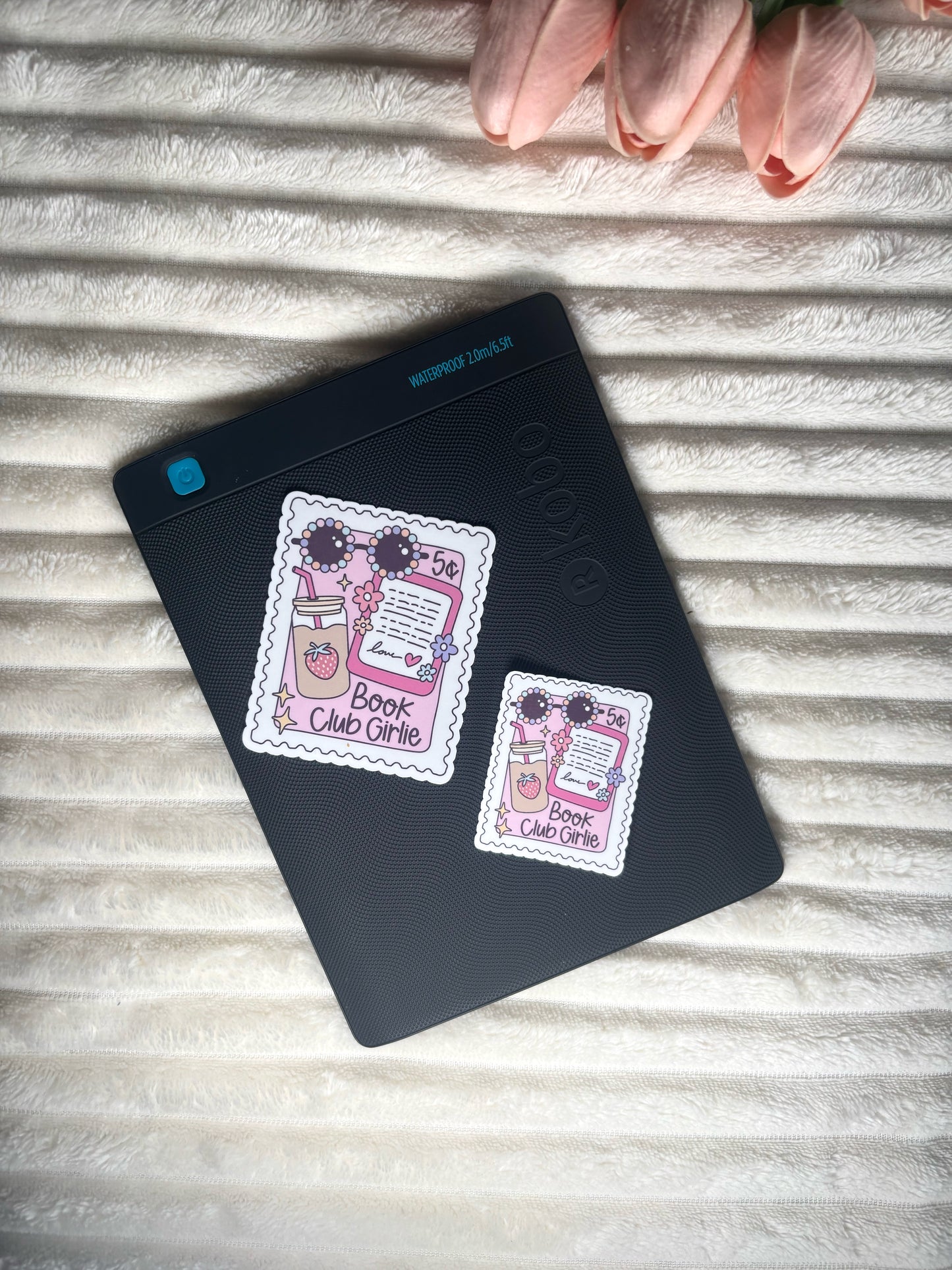 Stamp Book Club Girlie Die Cut Sticker