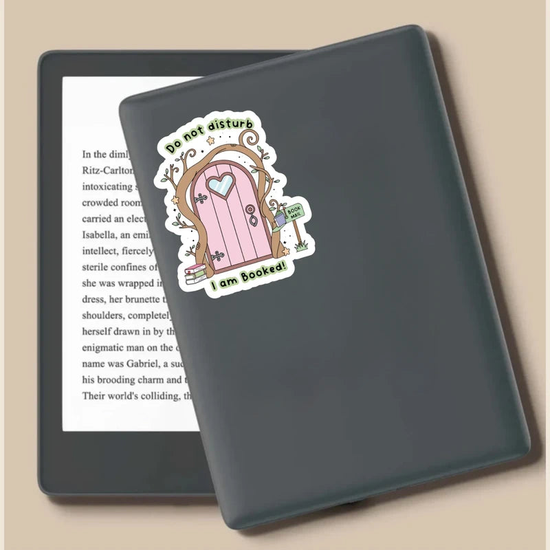 Book Mail Do Not Disturb I’m Booked Die Cut Sticker