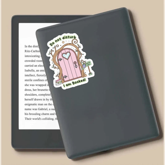 Book Mail Do Not Disturb I’m Booked Die Cut Sticker