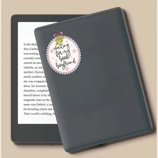 Waiting For My Book Boyfriend Die Cut Sticker