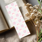 Coquette Bookmark | Pink Flowers Bow Tie
