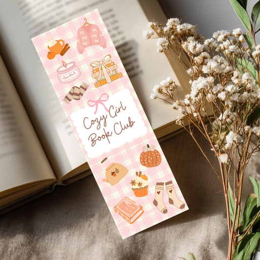 Cozy Girl Book Club Bookmark