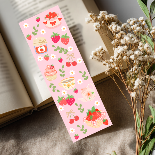 Coquette Strawberry Bookmark