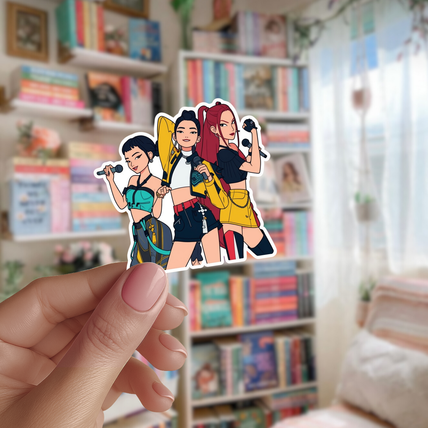 Huntrix K-Pop Demon Hunters Die Cut Sticker