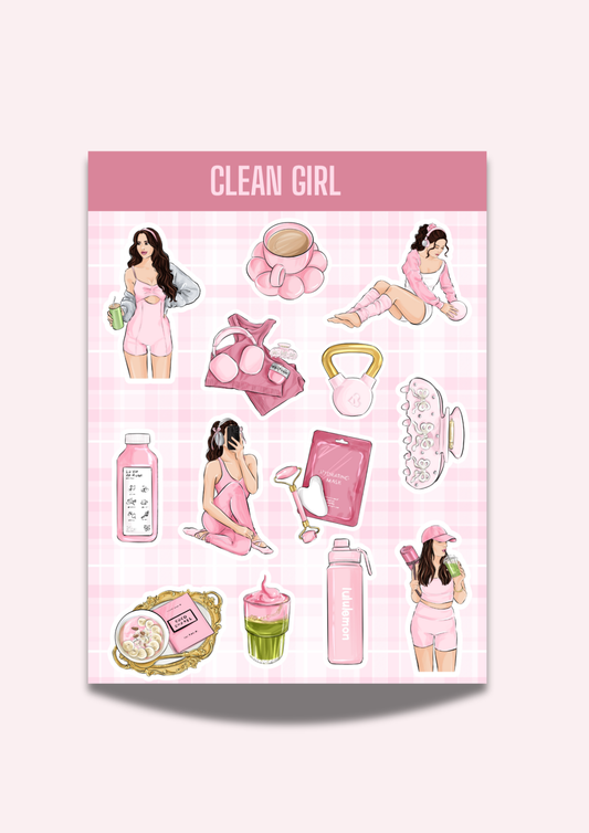 Clean Girl Sticker Sheet