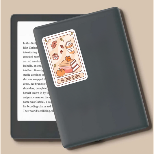 The Cozy Reader Die Cut Sticker