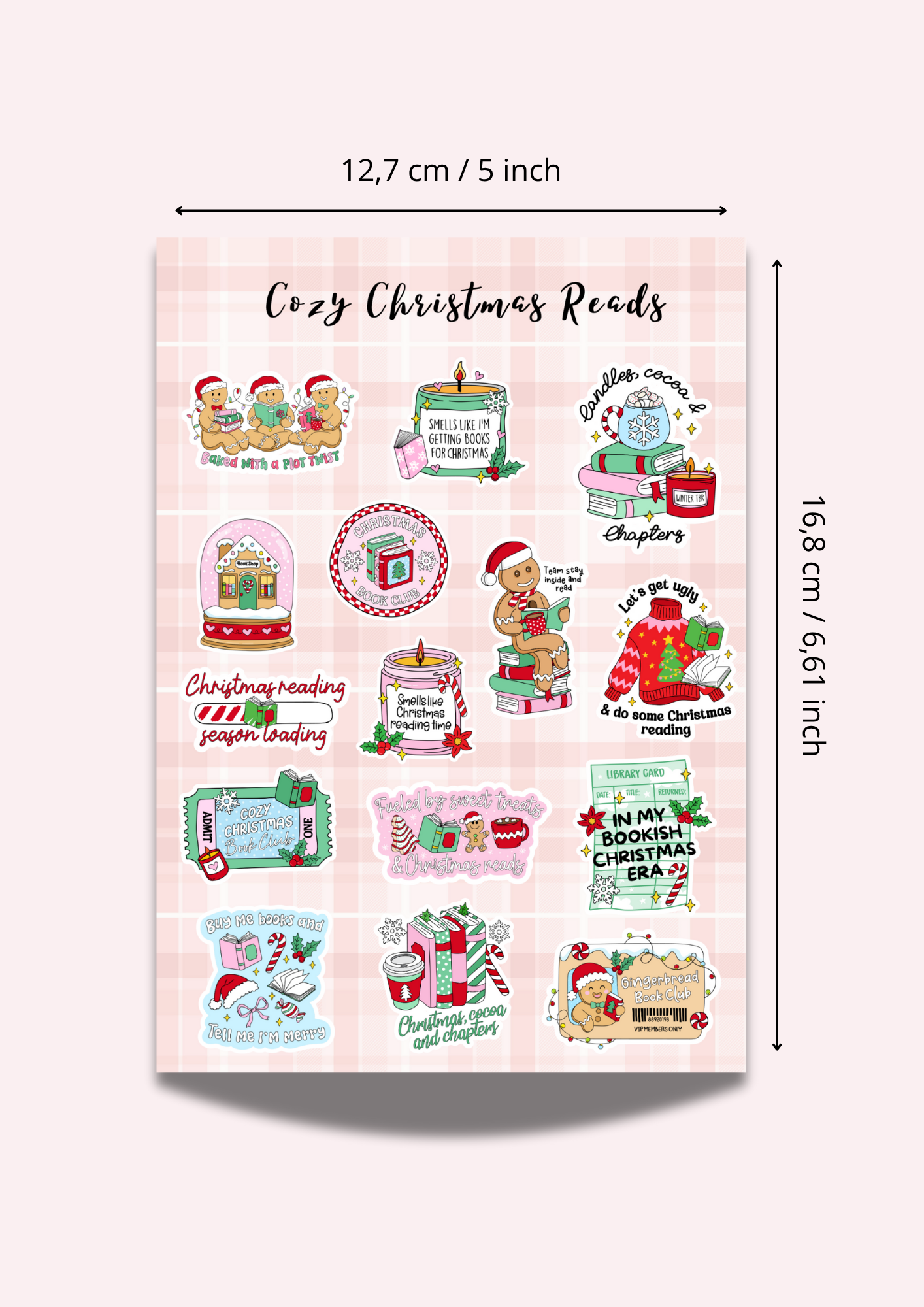 Christmas Reads Sticker Sheet