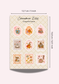 Coquette Frame Cozy Fall Sticker Sheet