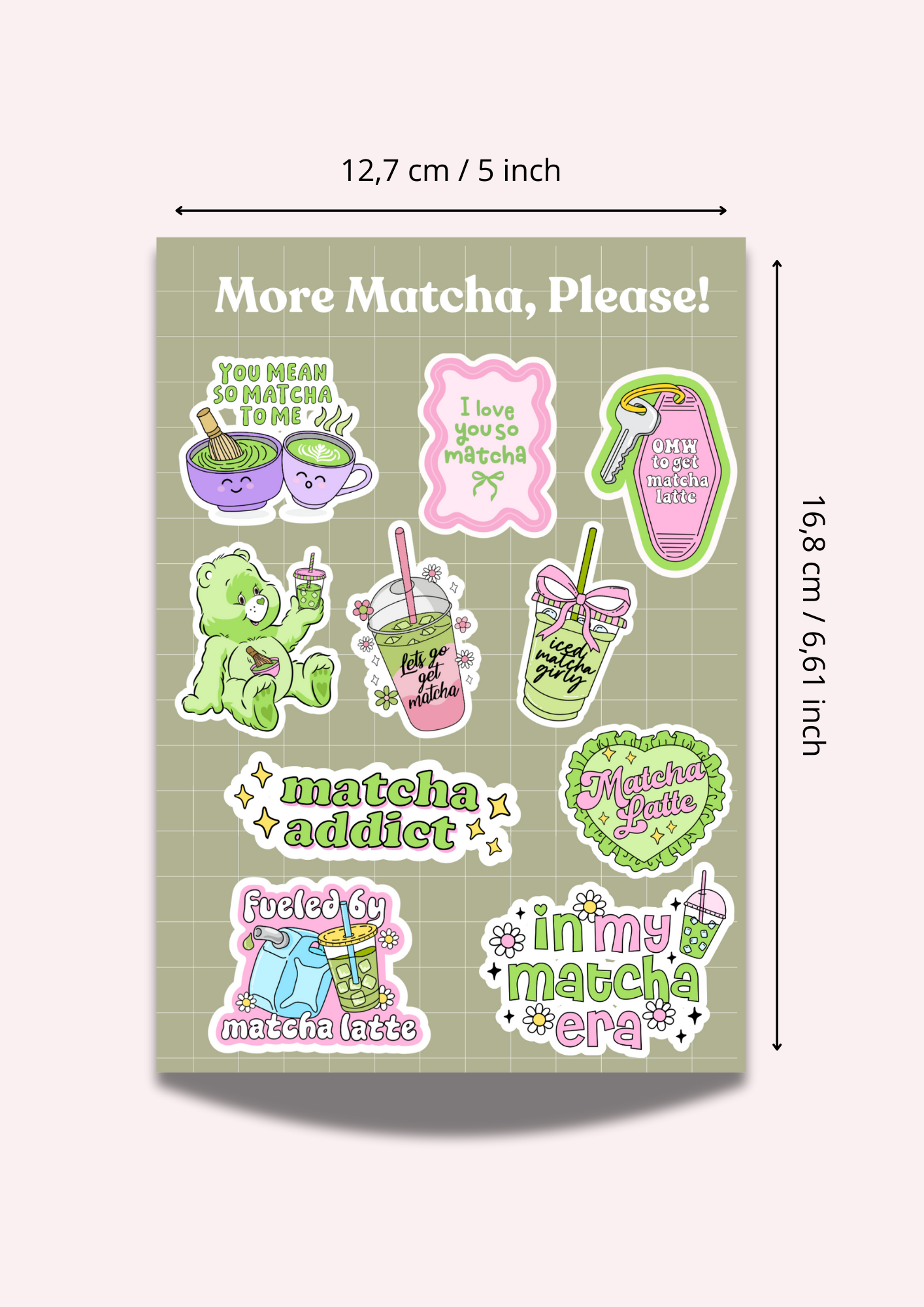 More Matcha Please! Sticker Sheet