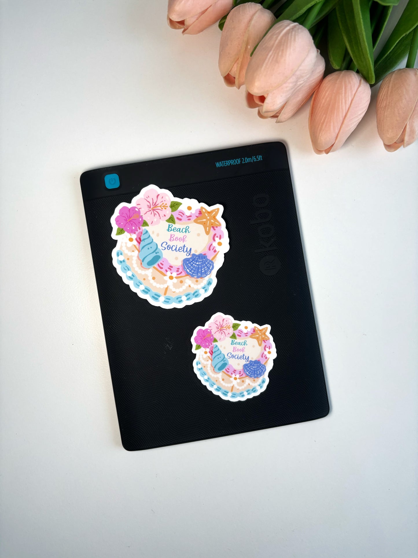 Beach Book Society Die Cut Sticker | Bookish Sticker