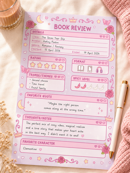 Book Review Notitieblok | Reading Journal voor Boekenliefhebbers