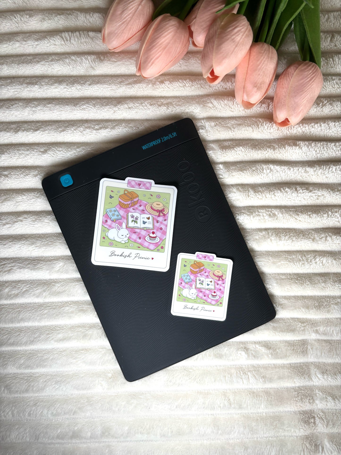 Bookish Picnic Die Cut Sticker