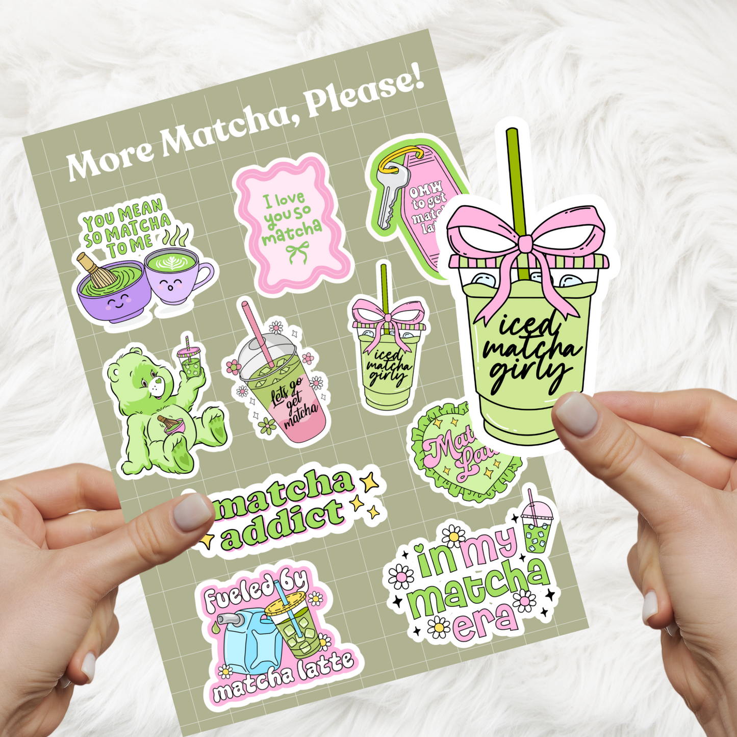 More Matcha Please! Sticker Sheet