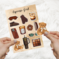 Espresso Girl Aesthetic Sticker Sheet