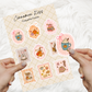 Coquette Frame Cozy Fall Sticker Sheet