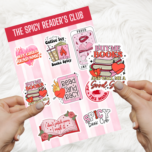 Spicy Readers Club Sticker Sheet