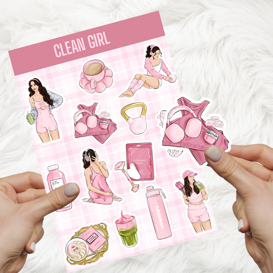 Clean Girl Sticker Sheet