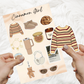 Cinnamon Girl Fall Sticker Sheet