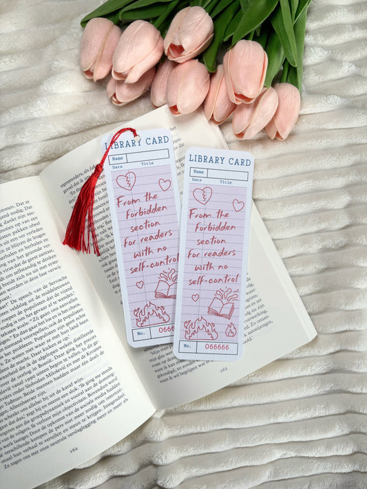 Library Card Smut Bookmark