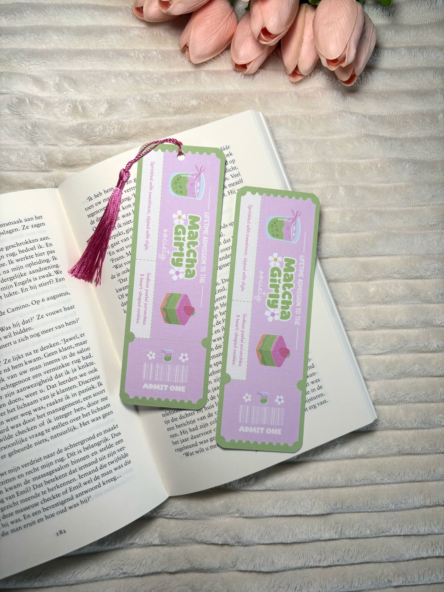 Matcha Girly Society Bookmark