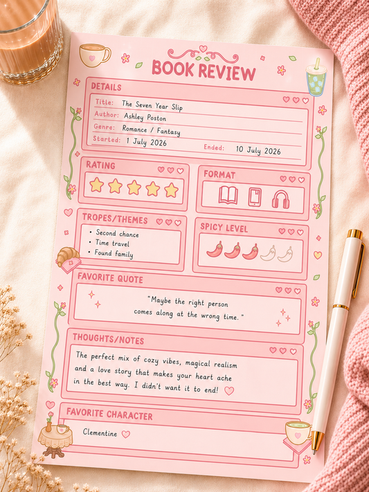 Book Review Notitieblok | Reading Journal voor Boekenliefhebbers