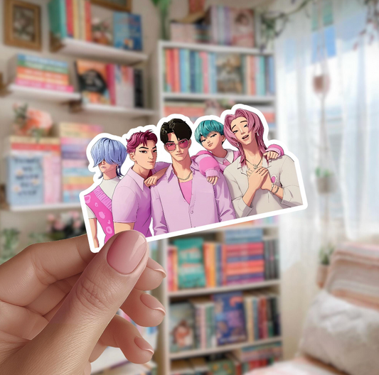 Saja Boys Kpop Demon Hunters Die Cut Sticker