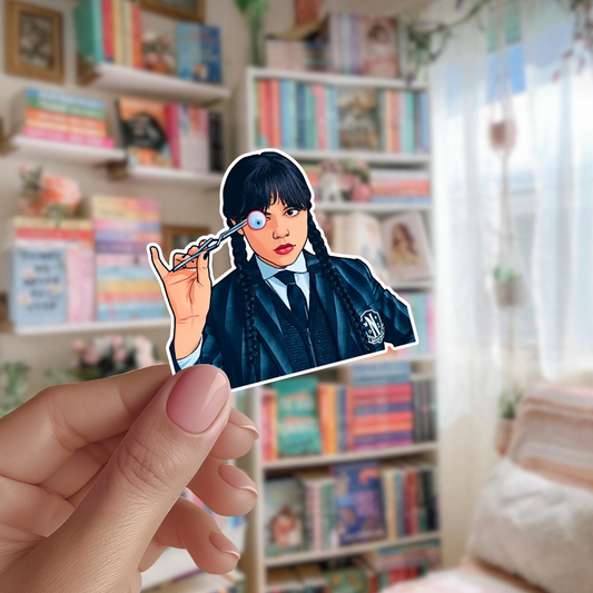 Wednesday Addams Die Cut Sticker