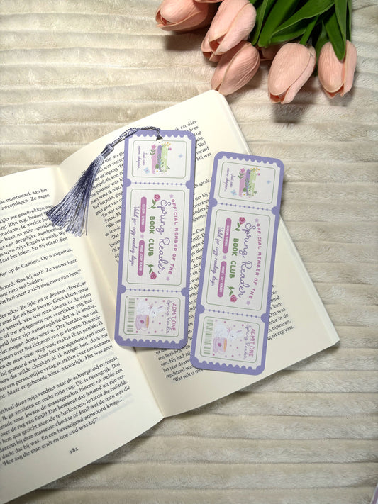 Spring Reader Book Club Bookmark