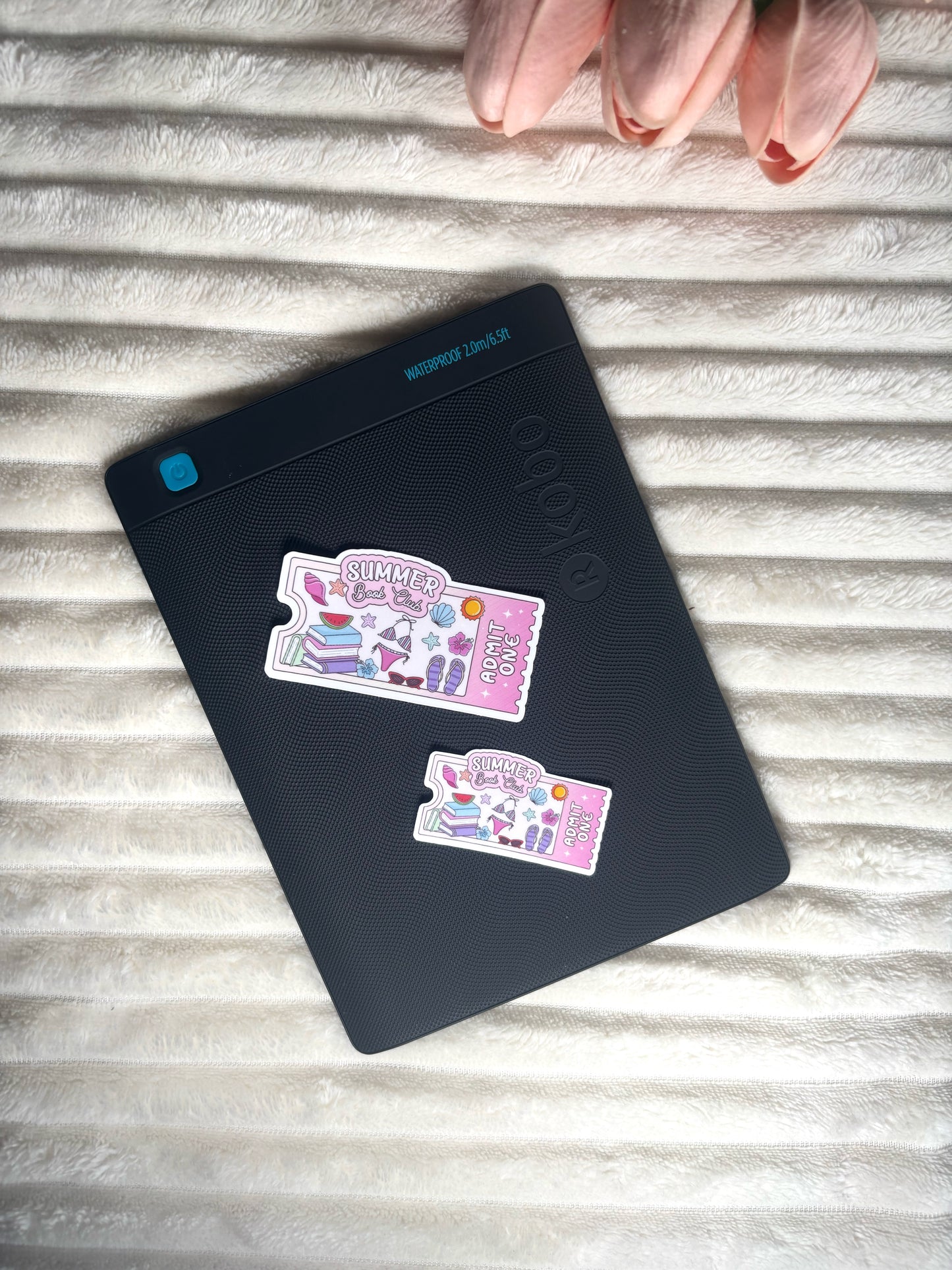 Summer Girl Book Club Die Cut Sticker