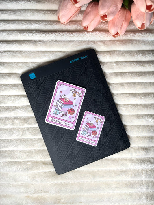 The Spring Reader Die Cut Sticker